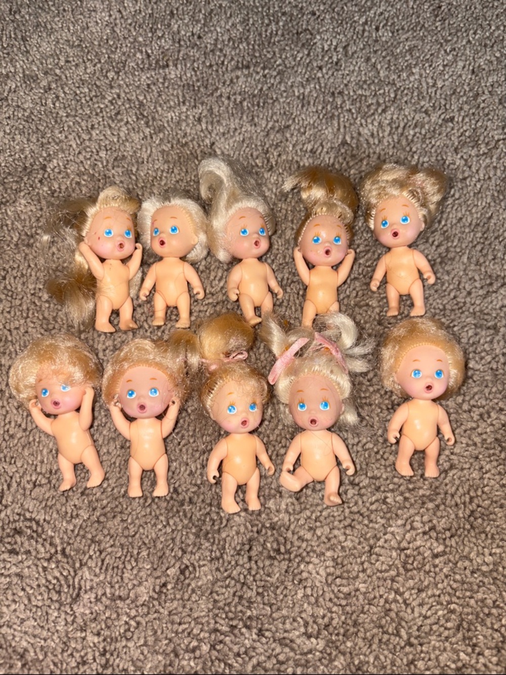 Tyco quints drink and wet doll lot